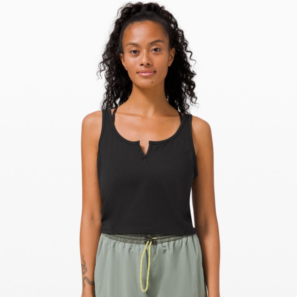 LULULEMON Croppen Henley Tank Top